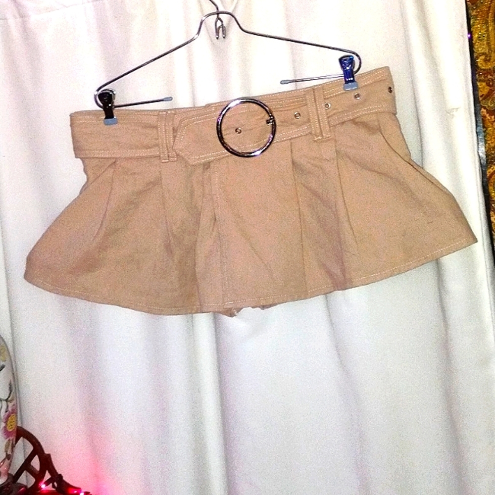 Shein Khaki Xtra mini Mini Skirt size 32